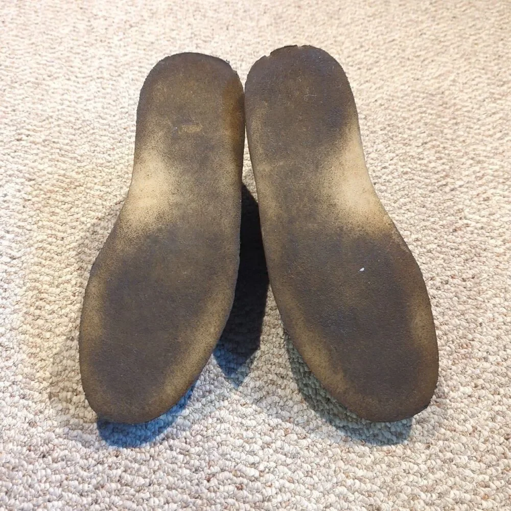 Clarks Charles F Stead Desert Chukka Boots Mens Size 12 Blue Suede Crepe Sole